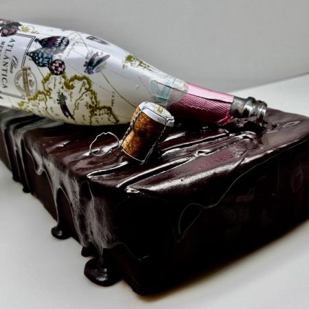 *TURRON TRUFADO NEGRO CON ESPUMOSO MESIA ROSE GALLEGO