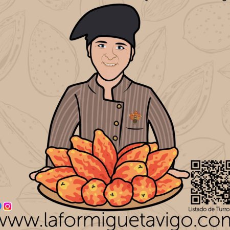 TURRON TRES CHOCOLATES CON FERRERITO  HECHO A MANO.